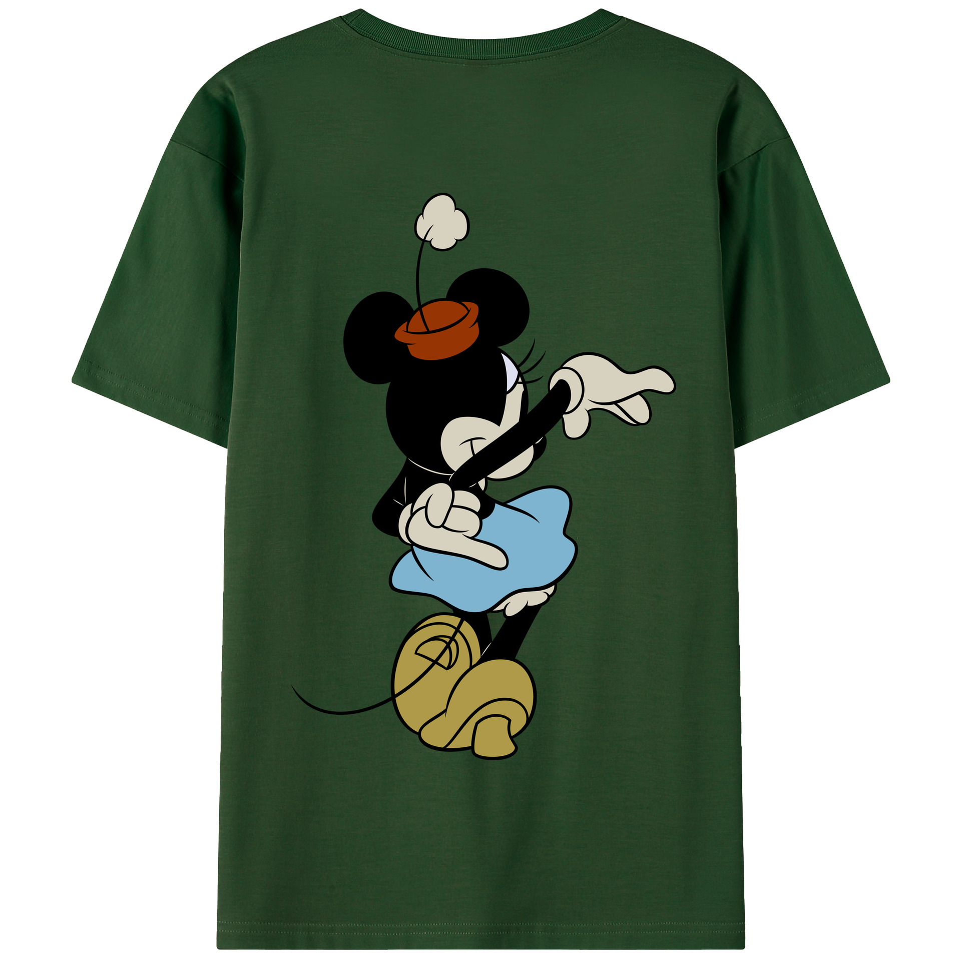 （画像用） ミッキーマウス Mickey Mouse 綿100％半袖Tシャツ（背面プリント）
